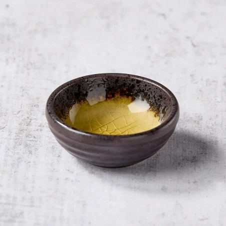 Tazza di ceramica e vetro smaltato 