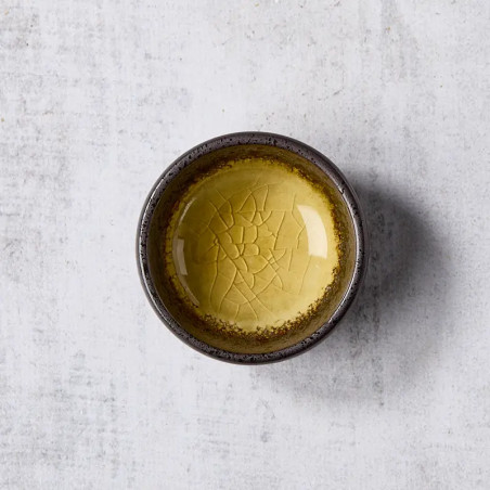 Tazza di ceramica e vetro smaltato 