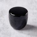 Matcha Natsume Tea Box Ø 5,4 cm, korkeus 5,4 cm, musta kuvio 