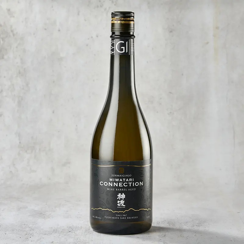 Saké Miwatari Connection Junmai Ginjo envejecido en barrica 14 %