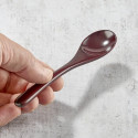 Kamprzęsowa drewniana łyżka 13 cm czarna dla chawanmushi
