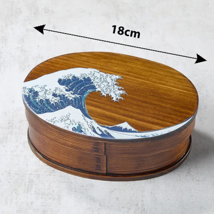 Bento Box Lacuri Cedru Wood Hokusai, 700 ml, 18013568 mm