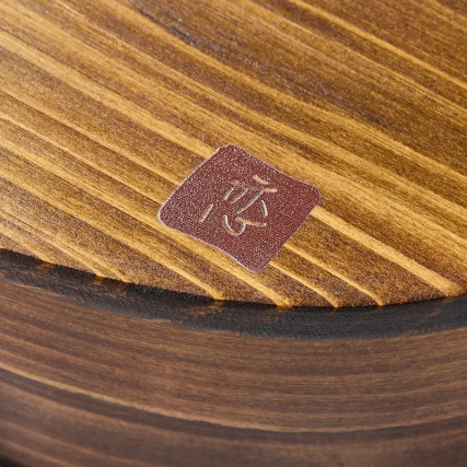 Bento Box Cedar Woodの漆塗りパターンKoi、700ml、18013568 mm