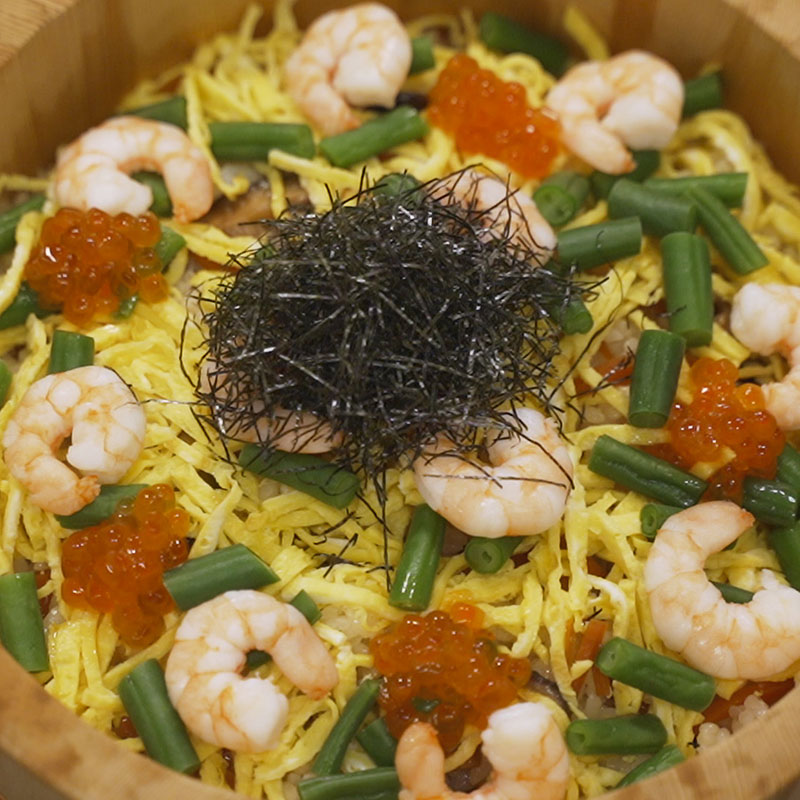 Recette Shirashi sushi au yuzu